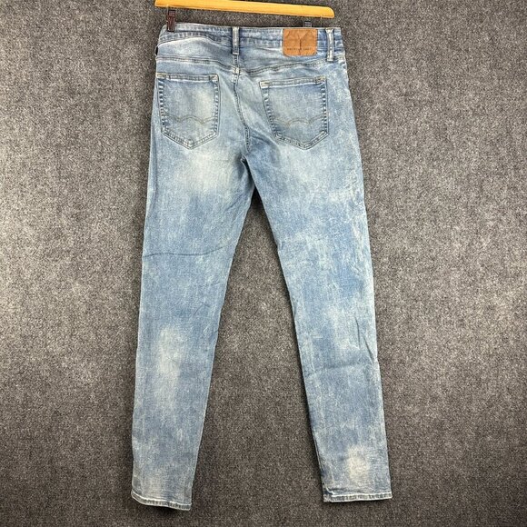 American Eagle Jeans Mens 31 Next Level Flex Cotton Stretch Pockets Tapered Leg - Picture 6 of 7
